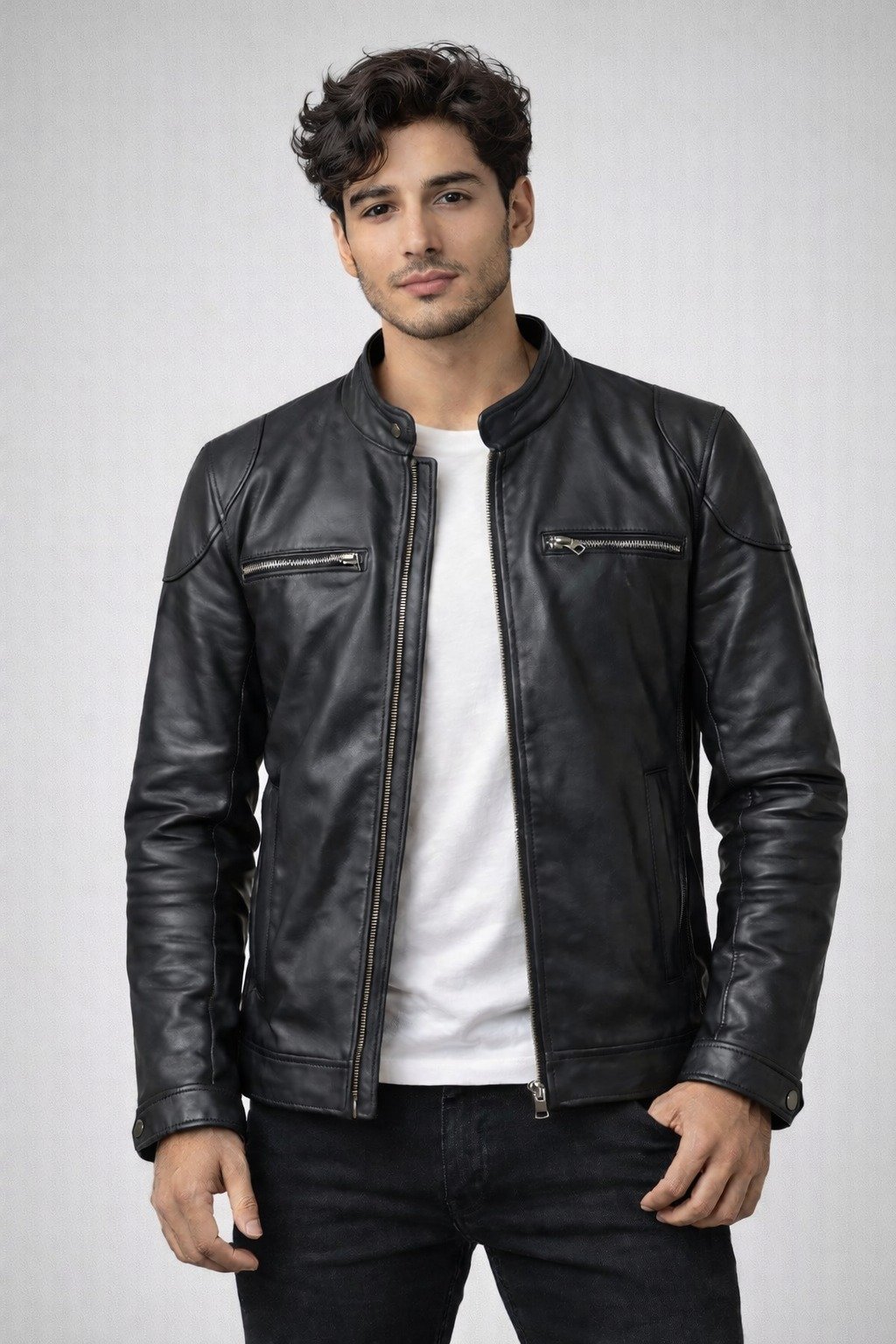 Premium Black Leather Jacket