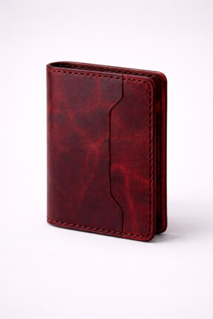 Red Vintage Leather Men’s Wallet