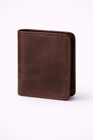 Vintage Brown Coin Pocket Leather Wallet