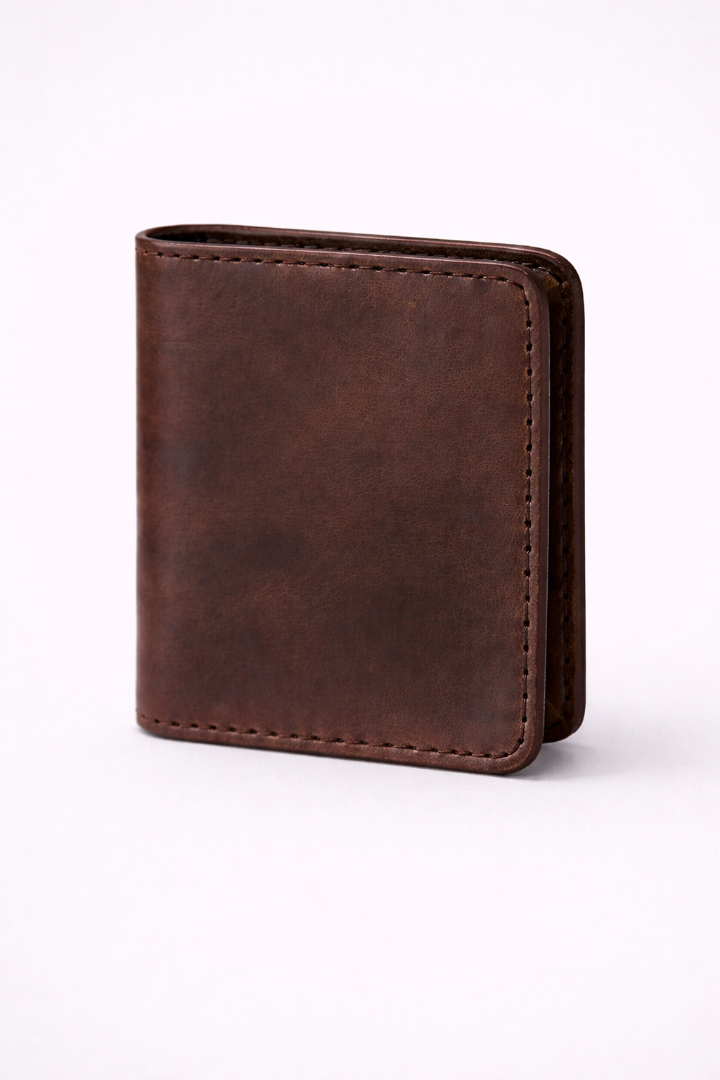 Vintage Brown Coin Pocket Leather Wallet
