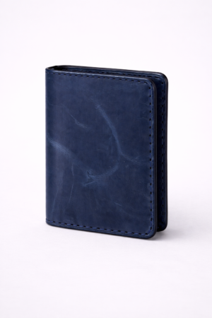 Navy Blue Vintage Leather Wallet