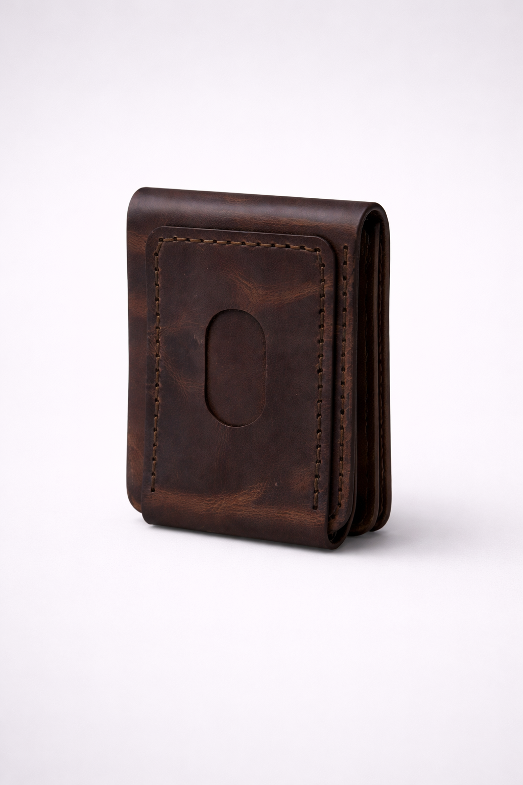 Vintage Brown Flap Leather Wallet